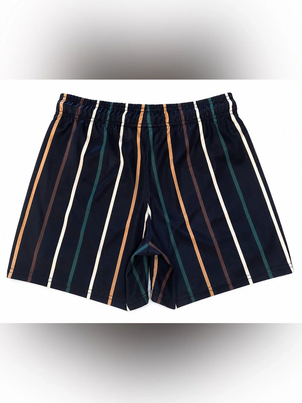 Kinetic Striped Navy Men's Hybrid Shorts